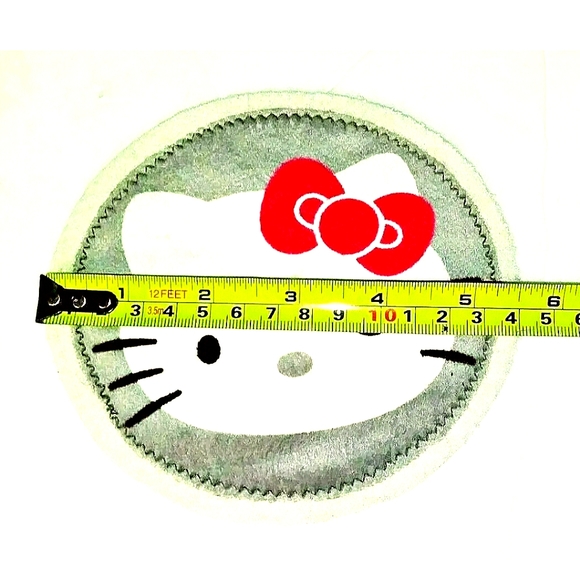 NEW Lot of 2 Hello Kitty Patches/Emblems/Appliqués! 5.25". Pink, Gray. Sew-On - Picture 7 of 10